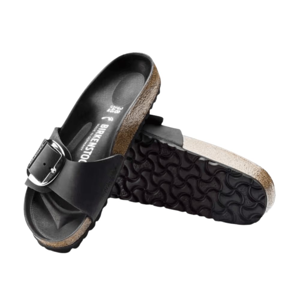 Birkenstock Madrid Big Buckle Oiled Leather Sandals - Narrow 2
