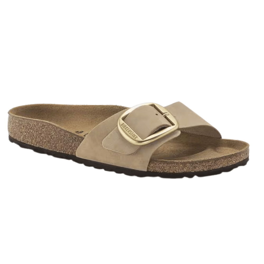 Birkenstock Madrid Big Buckle Sandals – Sandcastle Nubuck Leather (Narrow Fit) 6