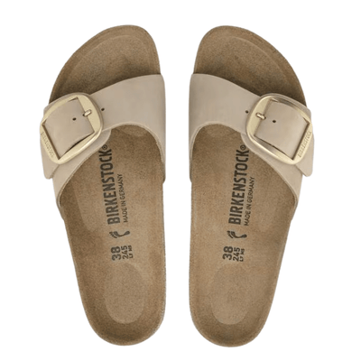 Birkenstock Madrid Big Buckle Sandals – Sandcastle Nubuck Leather (Narrow Fit) 2