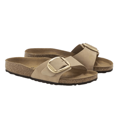 Birkenstock Madrid Big Buckle Sandals – Sandcastle Nubuck Leather (Narrow Fit) 3