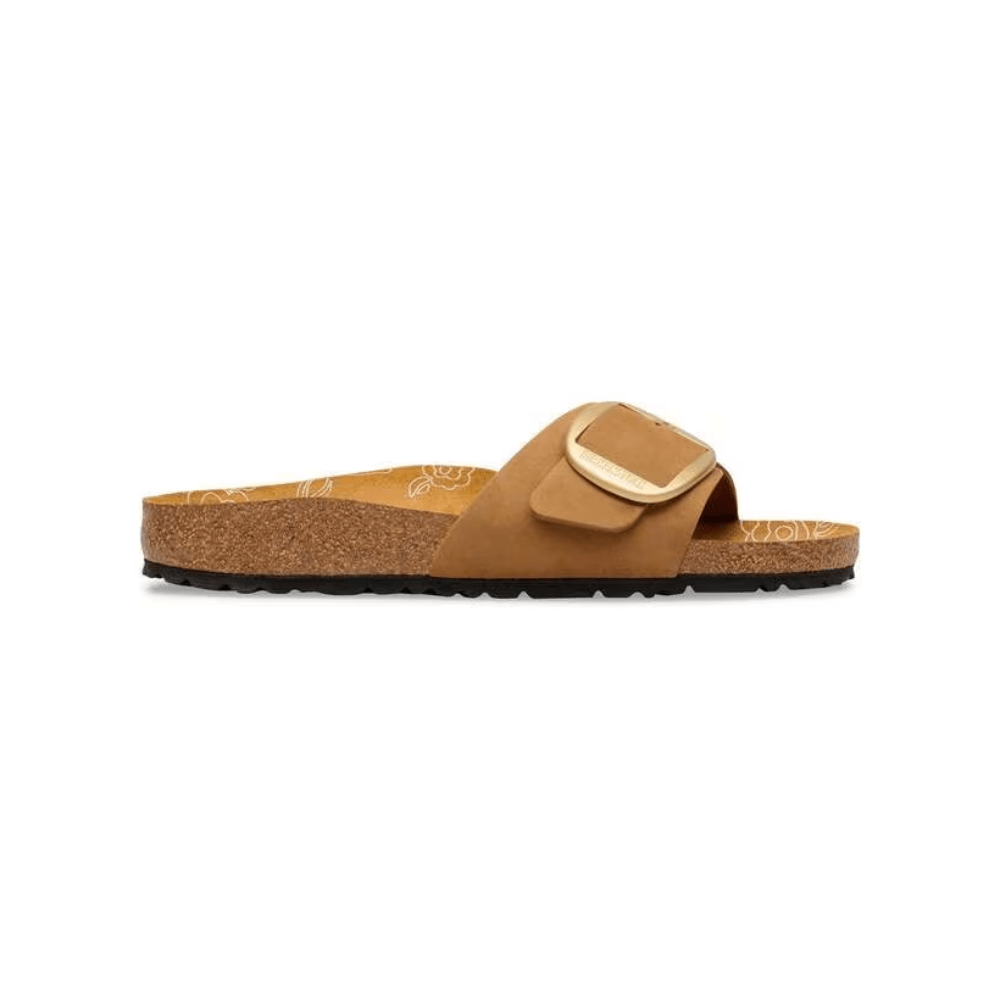Birkenstock Madrid Big Buckle Women's Nubuck Leather Sandals - Mink 1