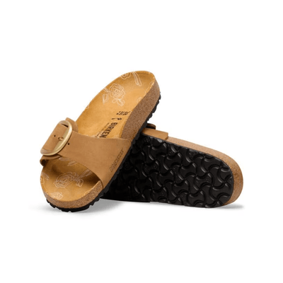 Birkenstock Madrid Big Buckle Women's Nubuck Leather Sandals - Mink 6