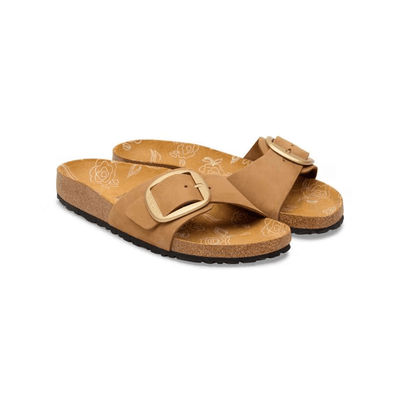 Birkenstock Madrid Big Buckle Women's Nubuck Leather Sandals - Mink 2