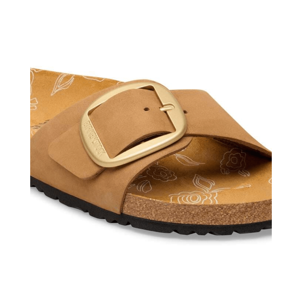 Birkenstock Madrid Big Buckle Women's Nubuck Leather Sandals - Mink 5