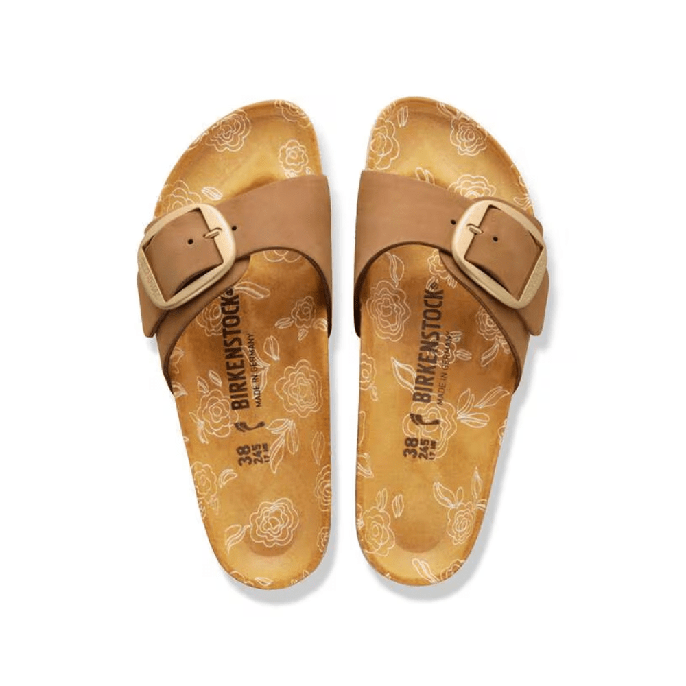 Birkenstock Madrid Big Buckle Women's Nubuck Leather Sandals - Mink 3