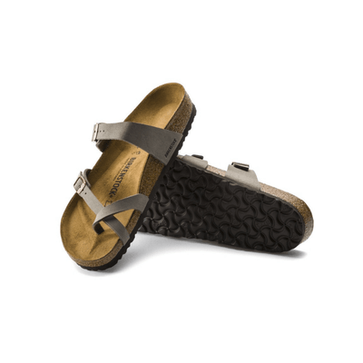 Birkenstock Mayari Birkibuc Stone Unisex Hard Footbed Sandals 3