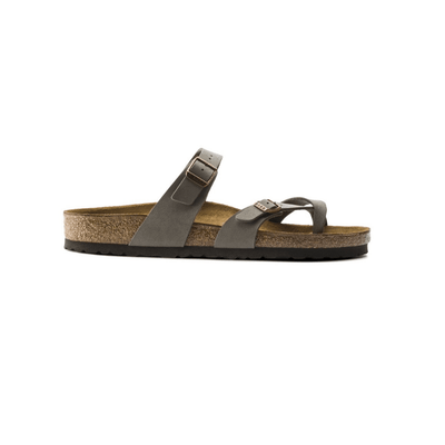 Birkenstock Mayari Birkibuc Stone Unisex Hard Footbed Sandals 1