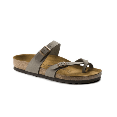 Birkenstock Mayari Birkibuc Stone Unisex Hard Footbed Sandals 2