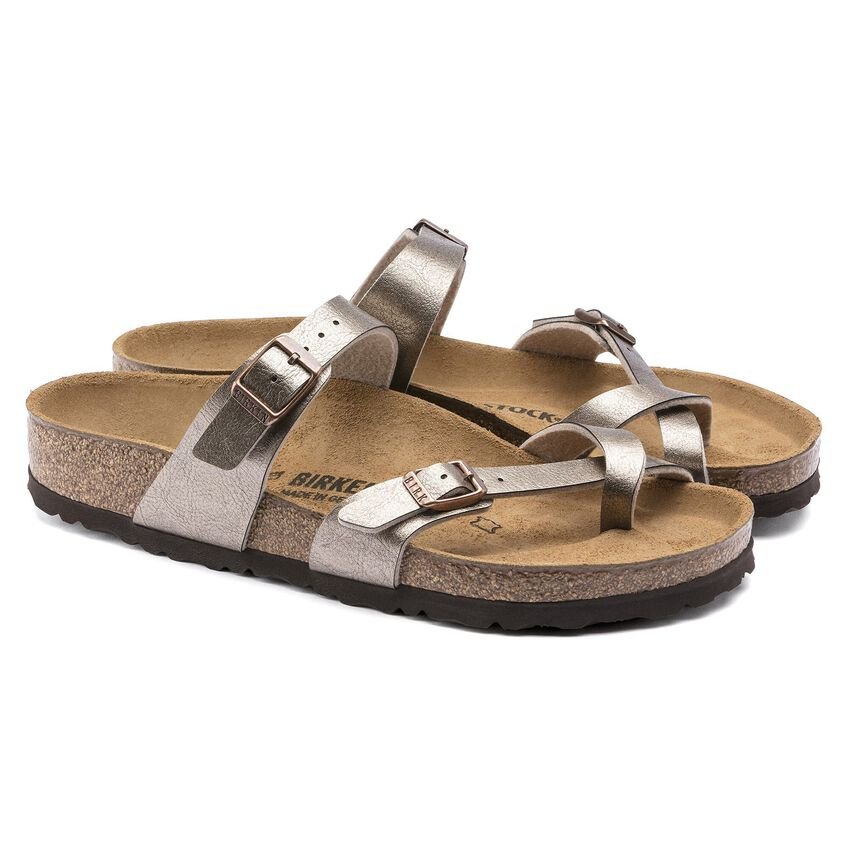 Birkenstock Mayari Women's Graceful Taupe Flat Sandal - Women's SandalBirkenstock