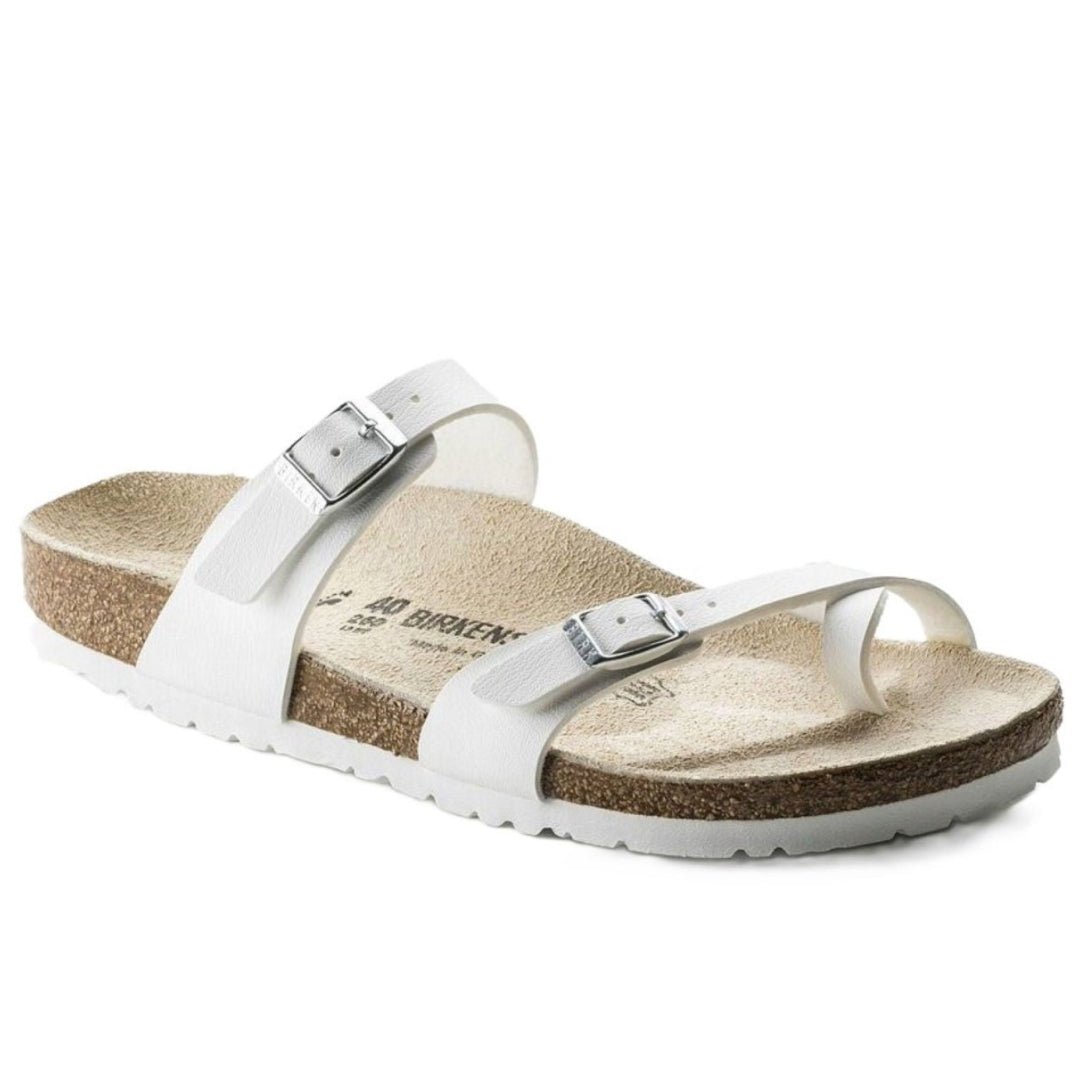 Birkenstock Mayari Women's Graceful White Flat Sandal - Women's SandalBirkenstock