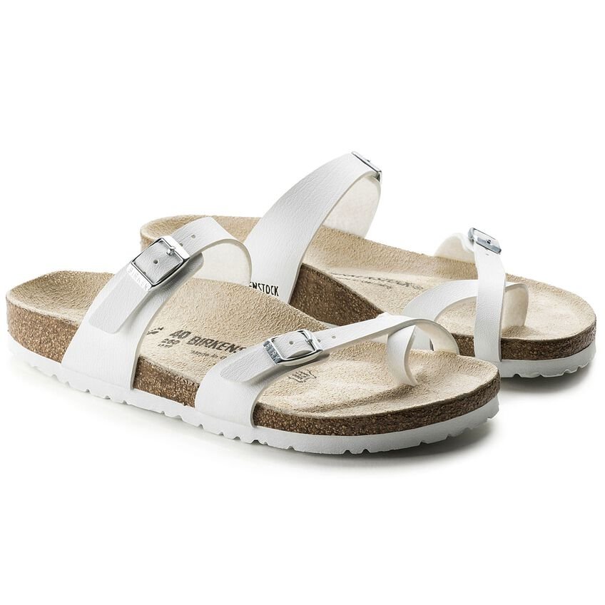 Birkenstock Mayari Women's Graceful White Flat Sandal - Women's SandalBirkenstock