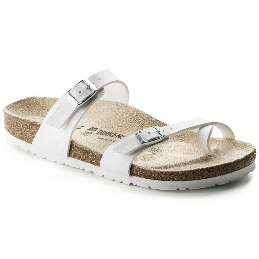 Birkenstock Mayari Women's Graceful White Flat Sandal - Women's SandalBirkenstock