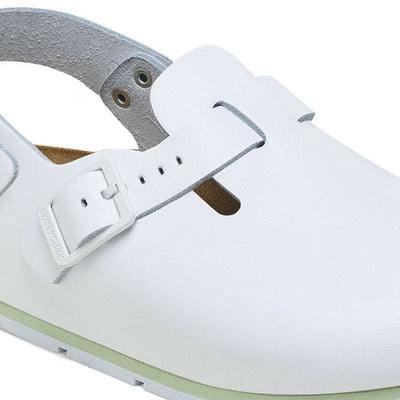 Birkenstock Tokio Pro Leather White Unisex Clog Sandal 6