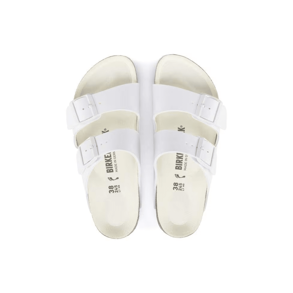 Birkenstock Unisex Arizona Birko - Flor Sandals - Triple White 5