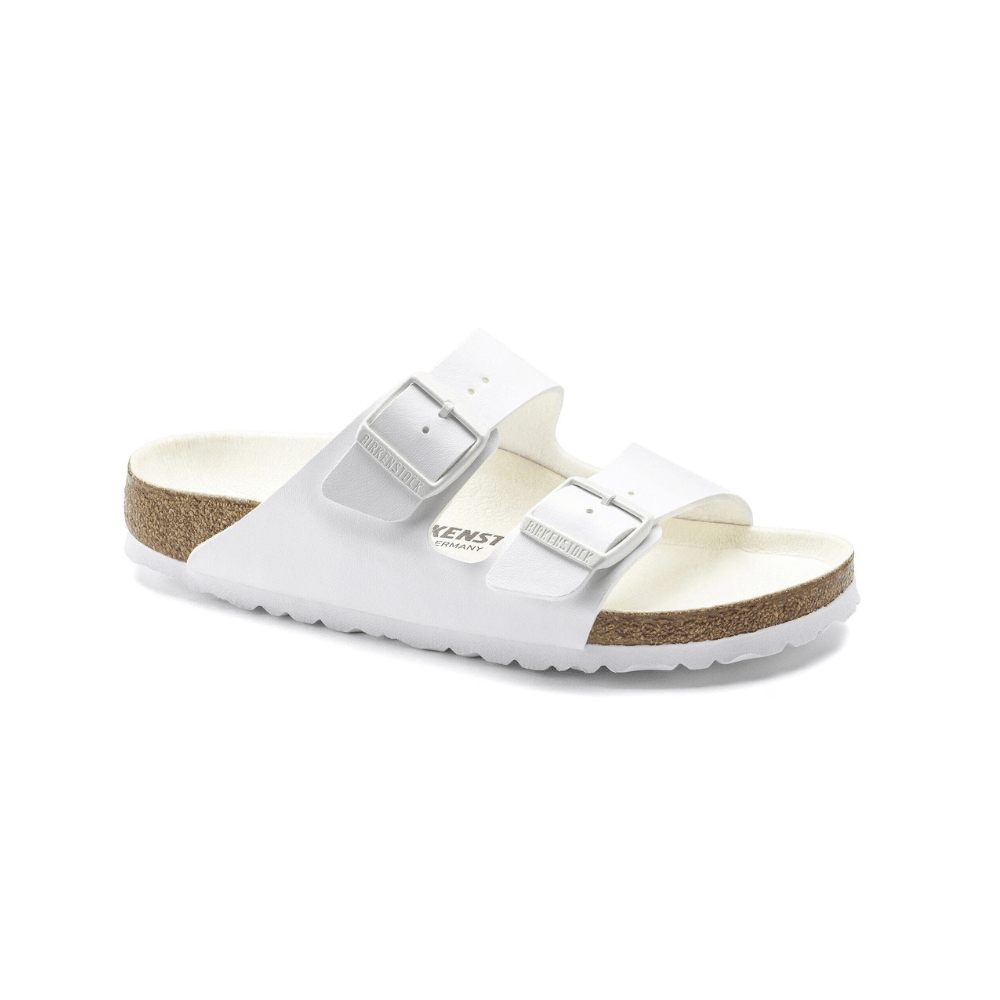 Birkenstock Unisex Arizona Birko - Flor Sandals - Triple White 1