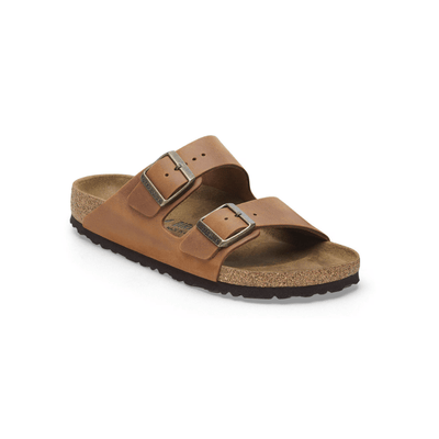 Birkenstock Unisex Arizona BS Sandal – Cognac Oiled Leather 6