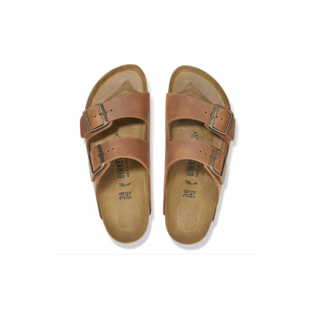 Birkenstock Unisex Arizona BS Sandal – Cognac Oiled Leather 5