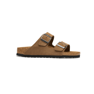 Birkenstock Unisex Arizona BS Suede Leather Sandals - Dark Tea 1