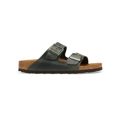 Birkenstock Unisex Arizona Oiled Leather Sandal – Thyme 1