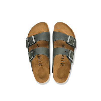 Birkenstock Unisex Arizona Oiled Leather Sandal – Thyme 7