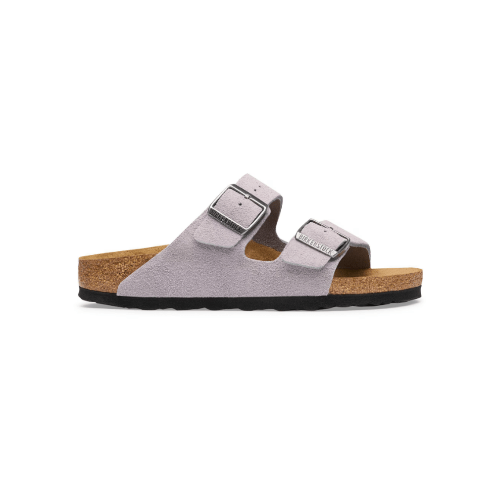 Birkenstock Unisex Arizona Sandal – Lavender Sky Suede Leather 1