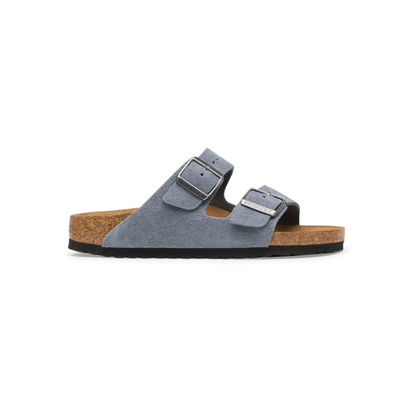 Birkenstock Unisex Arizona Sandal – Stone Blue Suede Leather 1