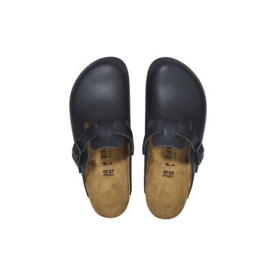 Birkenstock Unisex Boston PRO Natural Leather Clog - Black 5