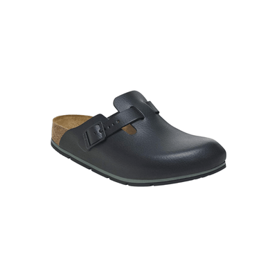 Birkenstock Unisex Boston PRO Natural Leather Clog - Black 2