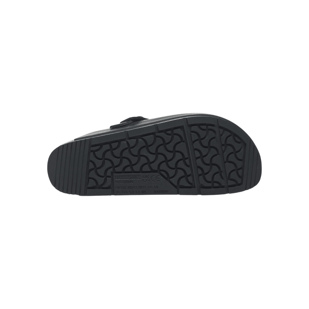 Birkenstock Unisex Boston PRO Natural Leather Clog - Black 6