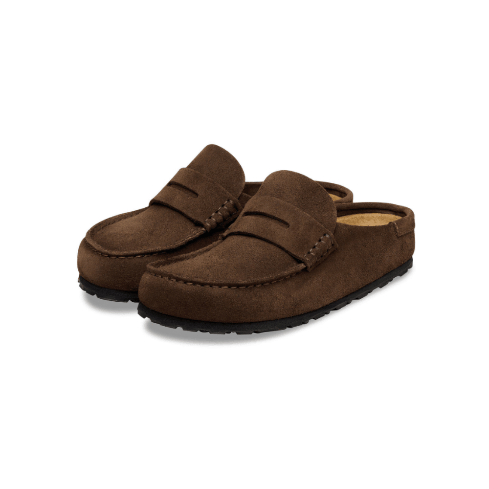 Birkenstock Unisex Naples Wrapped Suede Leather Clogs - Carafe 5