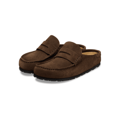 Birkenstock Unisex Naples Wrapped Suede Leather Clogs - Carafe 5
