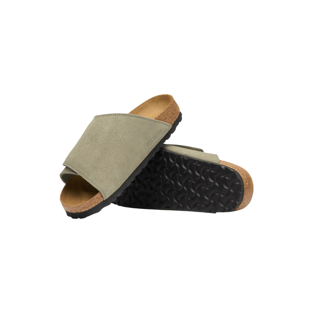 Birkenstock Unisex Solana Suede Leather Sandal - Faded Khaki 3