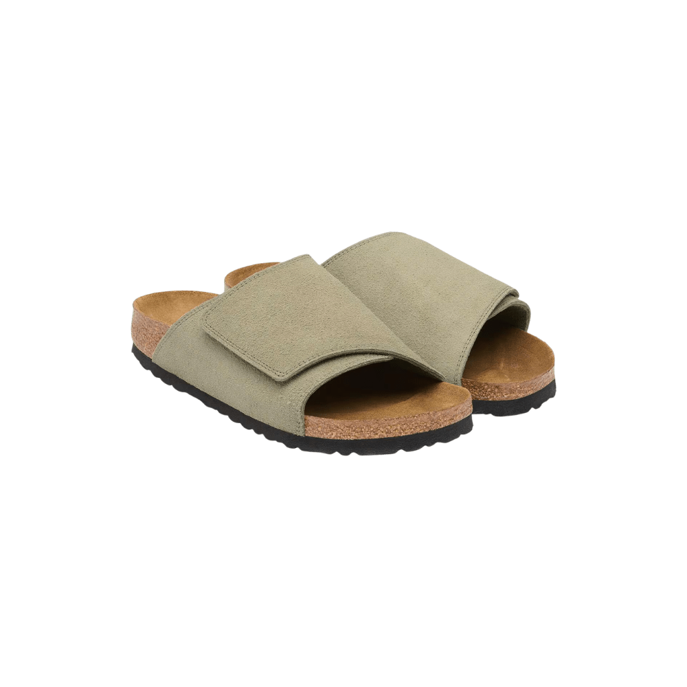 Birkenstock Unisex Solana Suede Leather Sandal - Faded Khaki 2