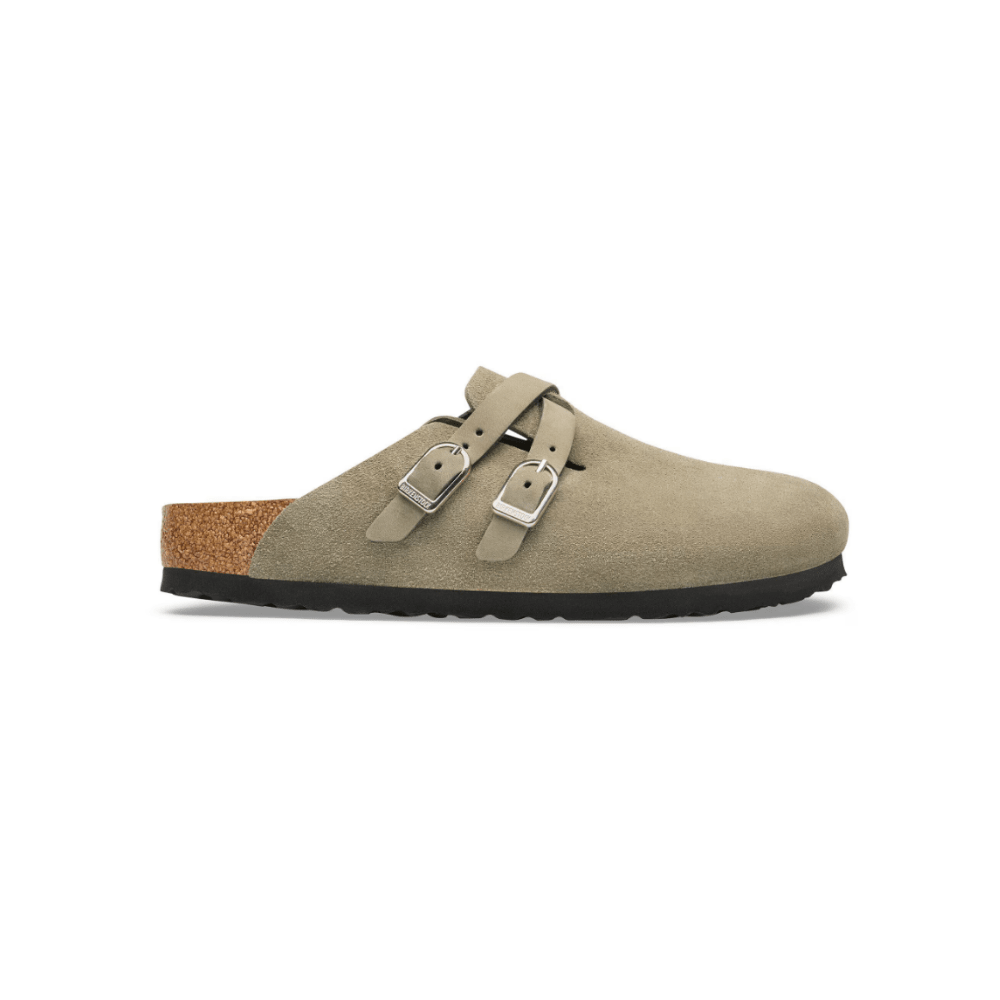 Birkenstock Women's Blair Suede Leather Clog – Taupe 1