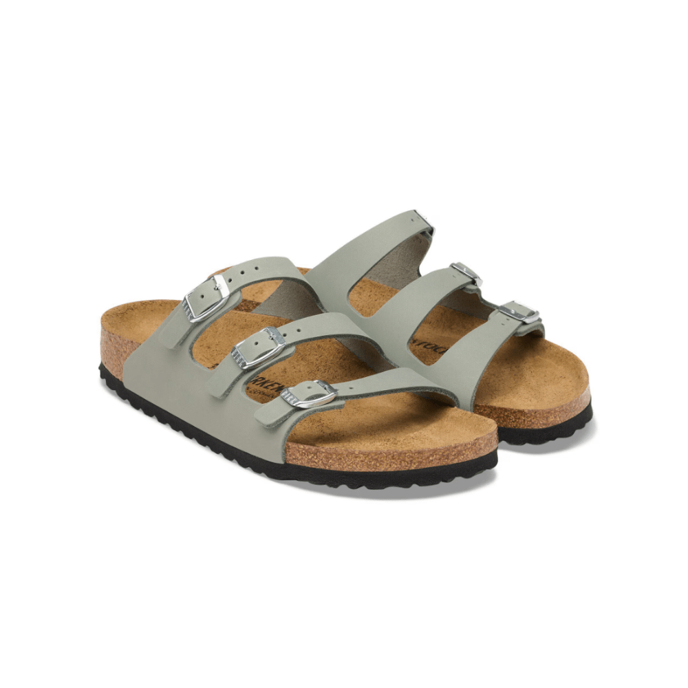 Birkenstock Women's Florida Fresh Oiled Leather Sandals - Pure Sage 2