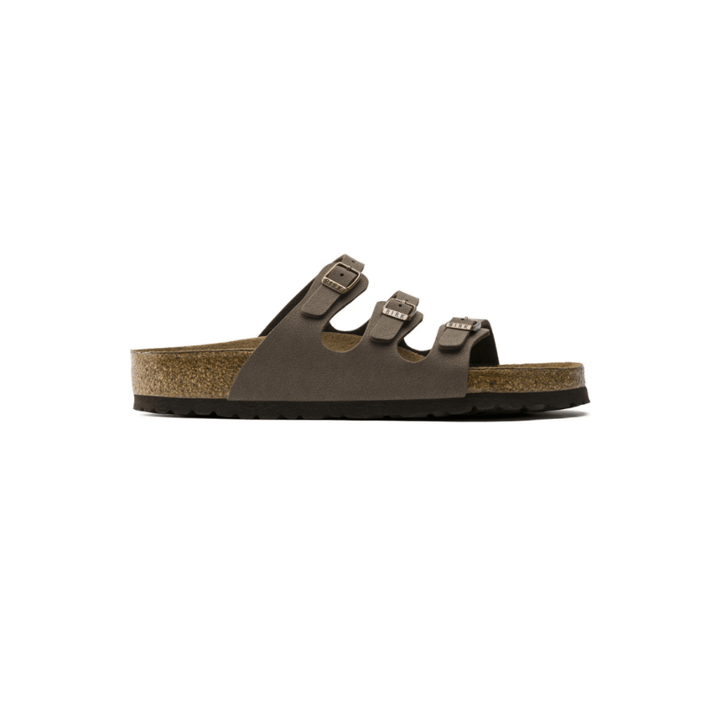 Birkenstock Women's Florida Soft Footbed Birko-Flor Birkibuc Sandals – Mocha 1