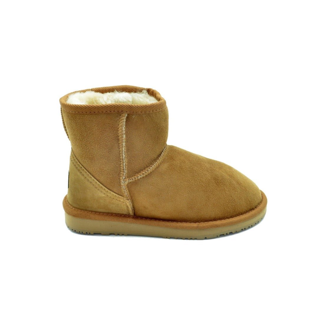 Burlee Australia Women's Classic Mini Sheepskin Boots - Chestnut 1