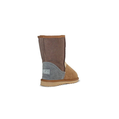 Burlee Women's Mid Tricolor Sheepskin Boot – Warm & Stylish 3