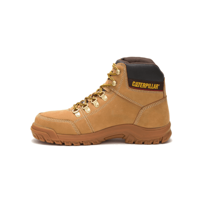 Caterpillar Men's Outline Black Brown Honey Gray Work Boot Steel/ Soft Toe 3