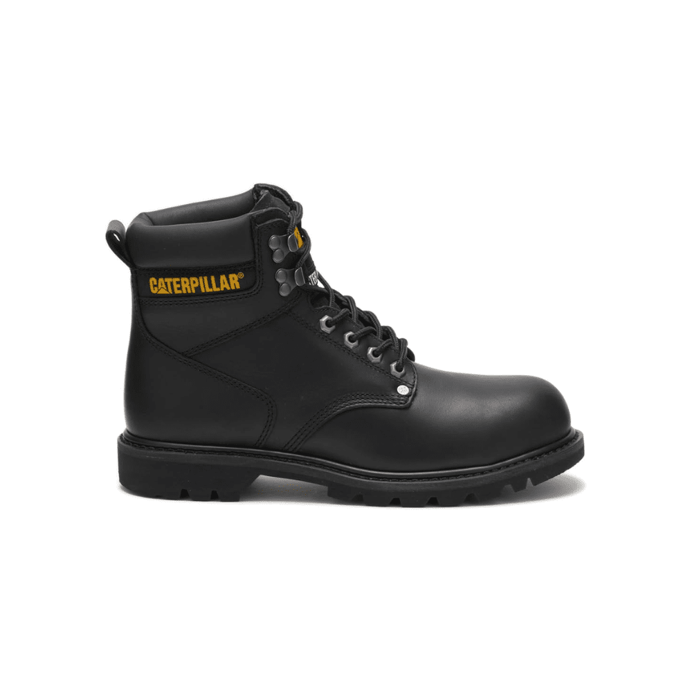 Caterpillar Men's Second Shift 6" Black Work Boot 1