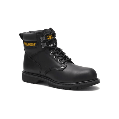 Caterpillar Men's Second Shift 6" Black Work Boot 4