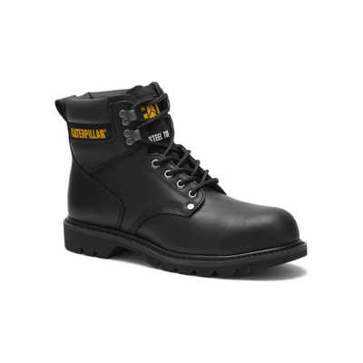 Caterpillar Men's Second Shift 6" Black Work Boot 3