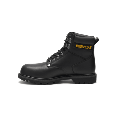 Caterpillar Men's Second Shift 6" Black Work Boot 2