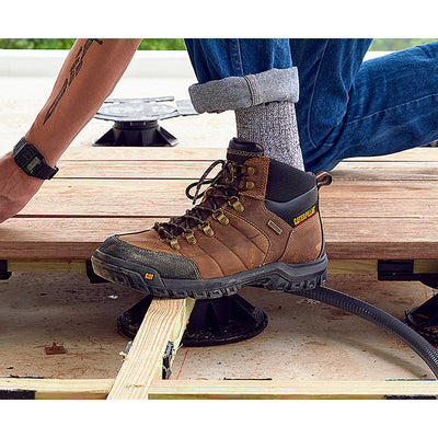 Caterpillar Men's Threshold Brown Waterproof Steel Toe Work Boot P90935 - Men's Work BootCaterpillar