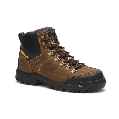 Caterpillar Men's Threshold Brown Waterproof Steel Toe Work Boot P90935 2