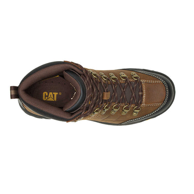 Caterpillar Men's Threshold Brown Waterproof Work Boot P74128 6