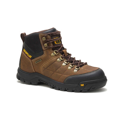 Caterpillar Men's Threshold Brown Waterproof Work Boot P74128 2