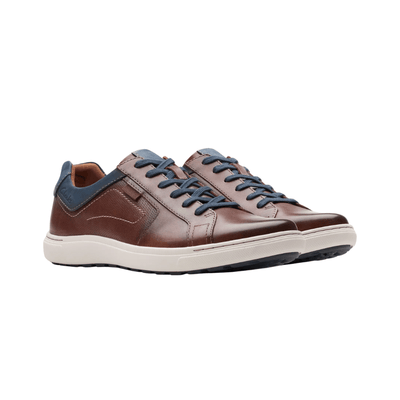 Clarks Men's Mapstone Lace Lightweight Sneaker - Mahogany Leather 6