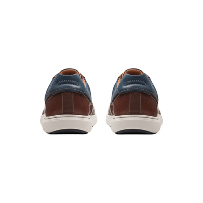 Clarks Men's Mapstone Lace Lightweight Sneaker - Mahogany Leather 5