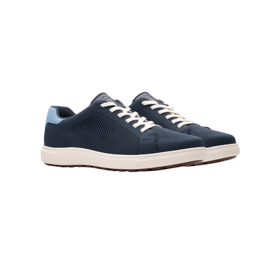 Clarks Men's Mapstone Lace Lightweight Sneaker - Navy Knit 5